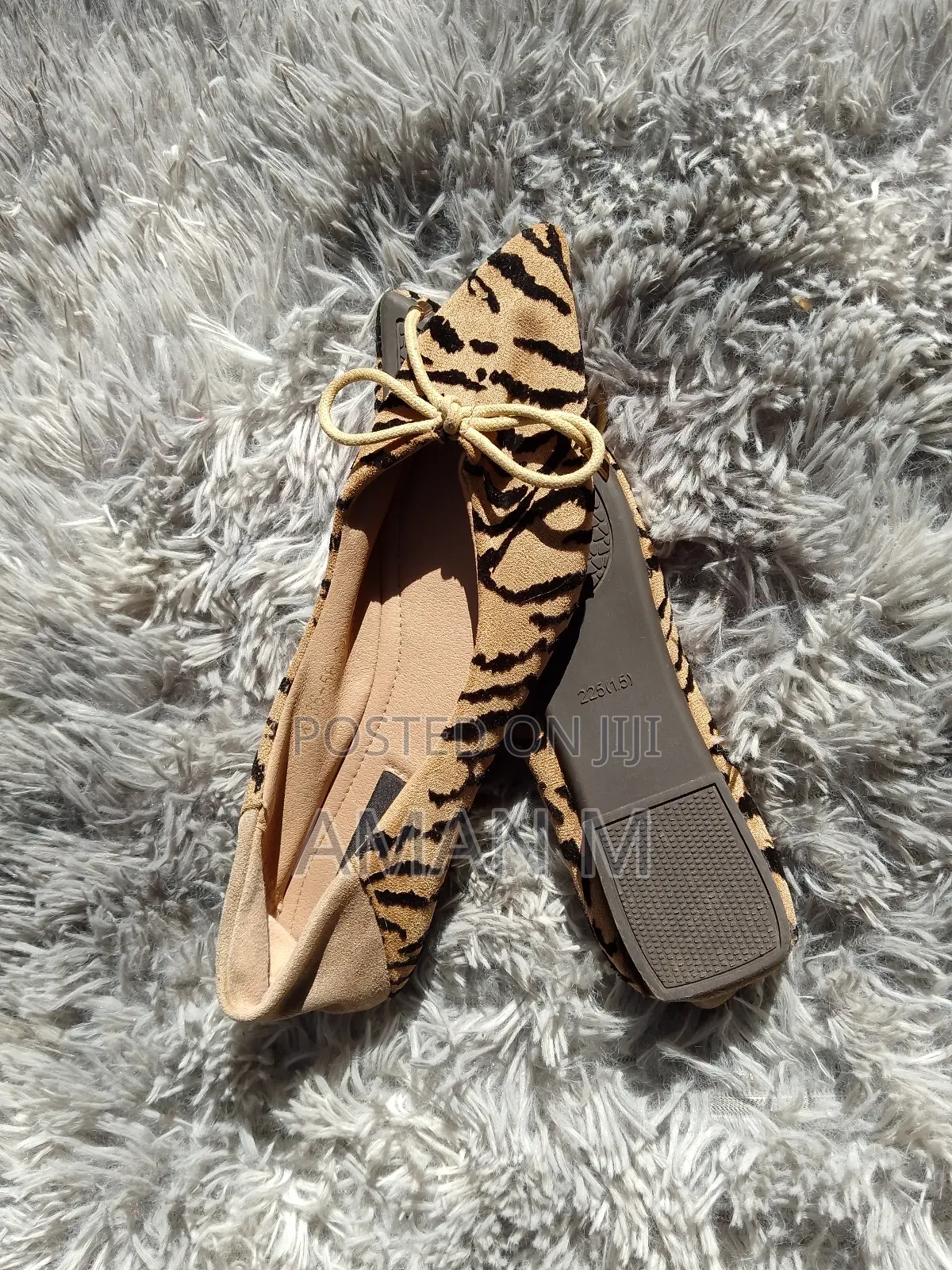 Dishidaren Leopard Print Ballet Flat Shoes