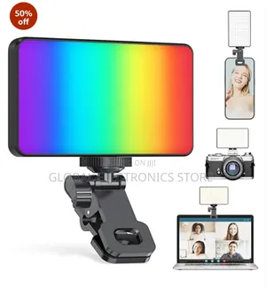 RGB Led Video Light, 1560lm Dimmable, 4000mah Batter