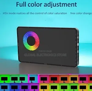 RGB Led Video Light, 1560lm Dimmable, 4000mah Batter