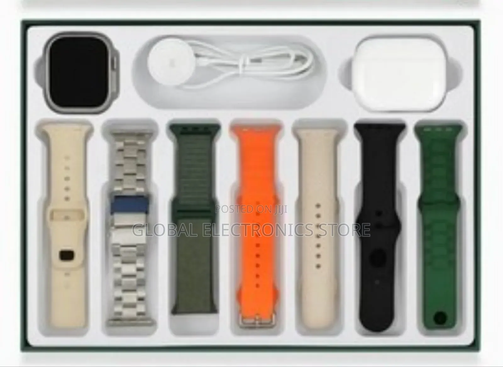 Original Wisme Ultra-3 Smart Watch With Airpods and 7 Straps