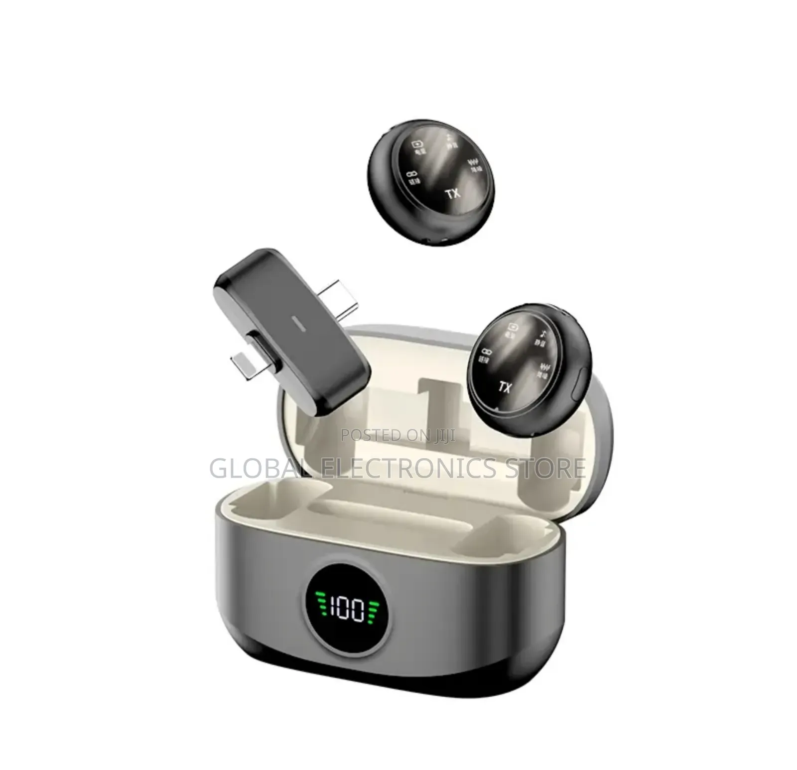 2.4g Wireless Lavalier Dual Microphone 5.3 Bluetooth Enc Noise Can