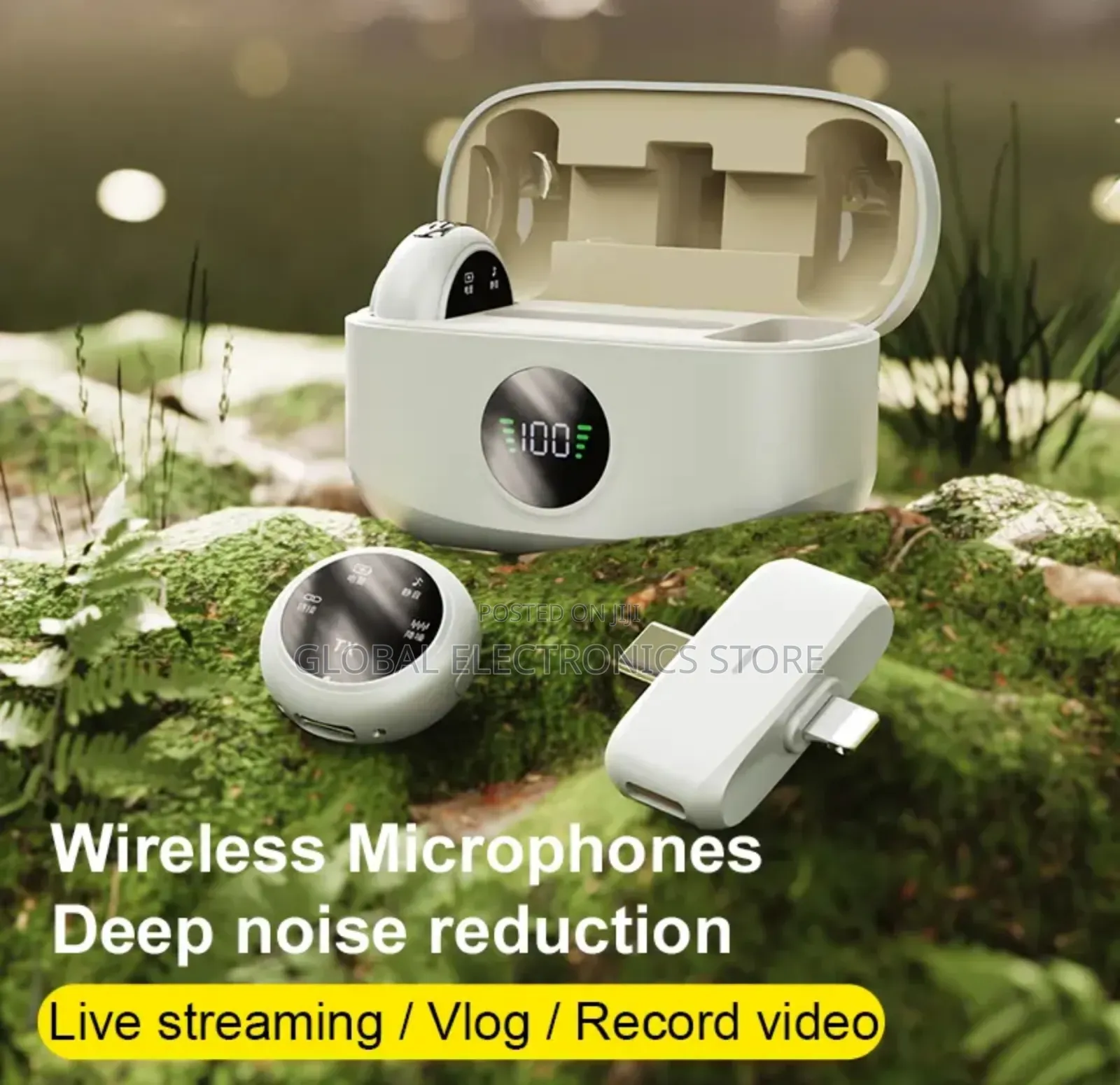 2.4g Wireless Lavalier Dual Microphone 5.3 Bluetooth Enc Noise Can