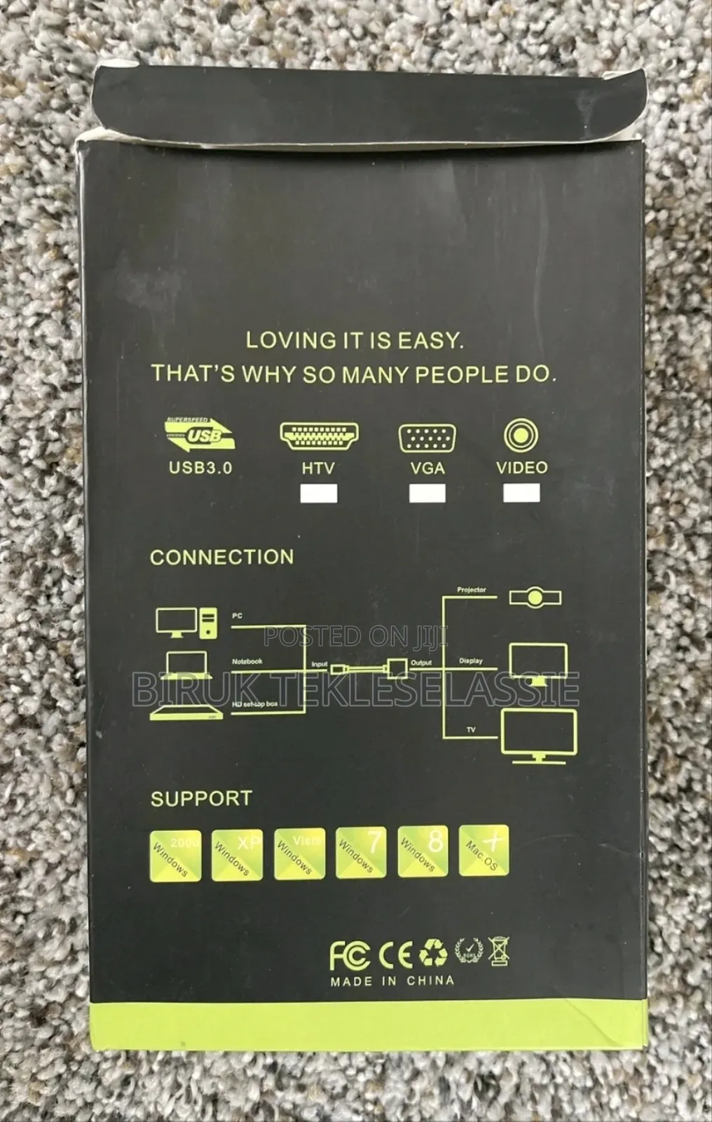 Usb 3.0 to Hdmi Converter Black