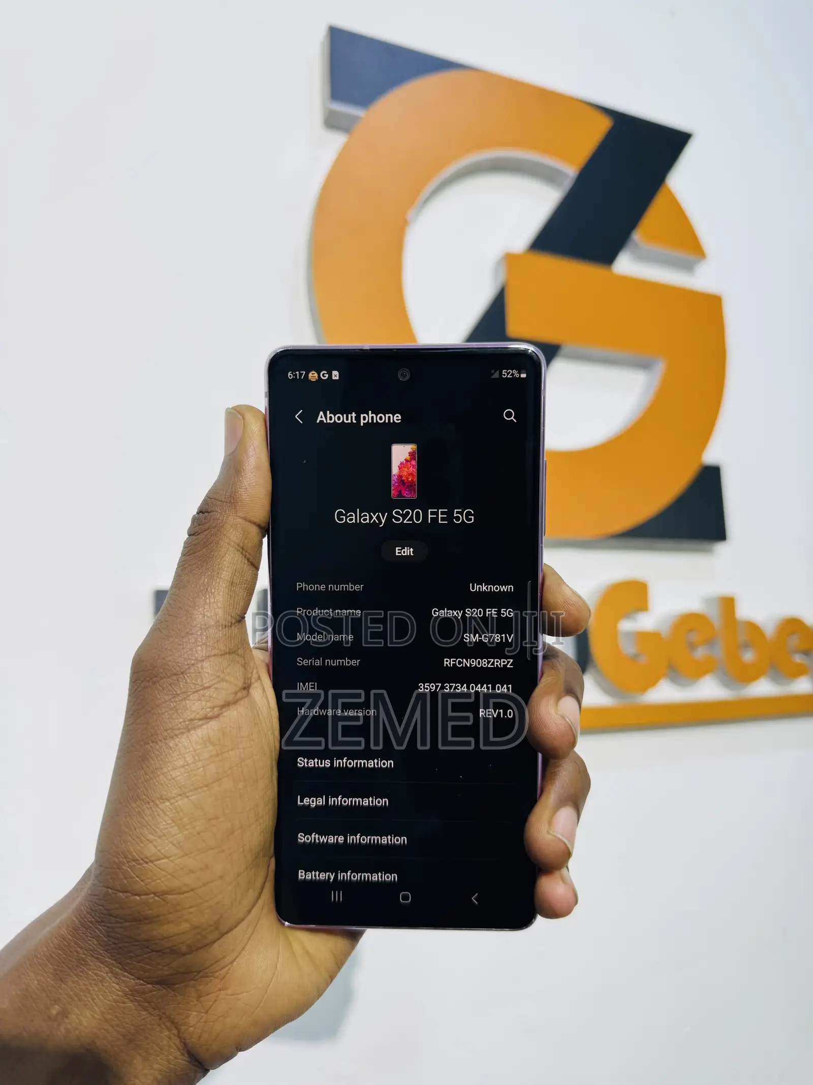 Samsung Galaxy S20 128 GB Pink