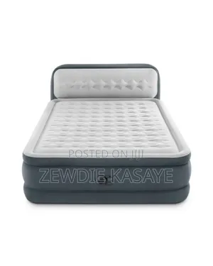 Intex Deluxe Ultra Air Mattress 18" Queen W/ Built-in Electric Pump