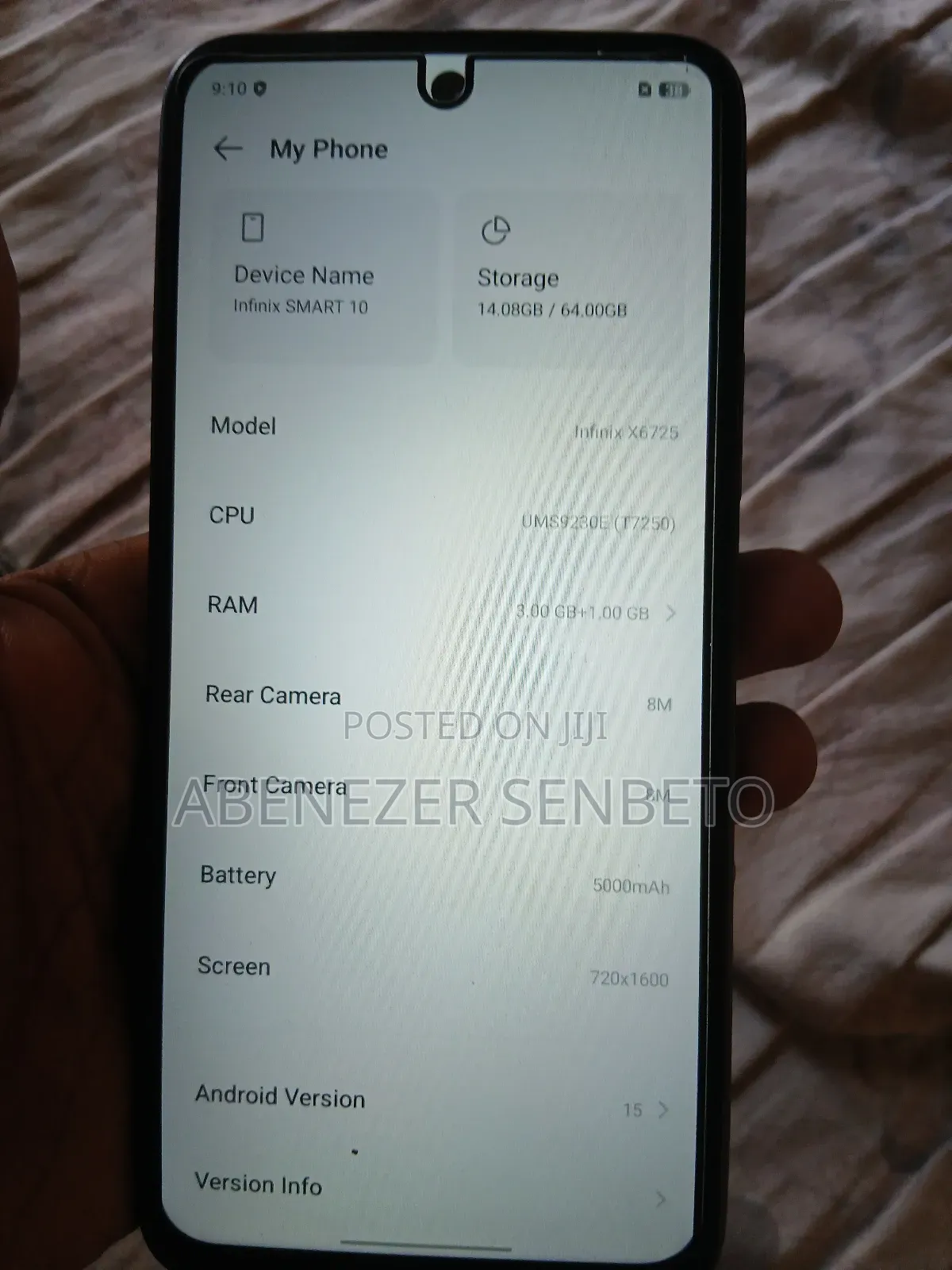 New Infinix Smart 10 64 GB Blue