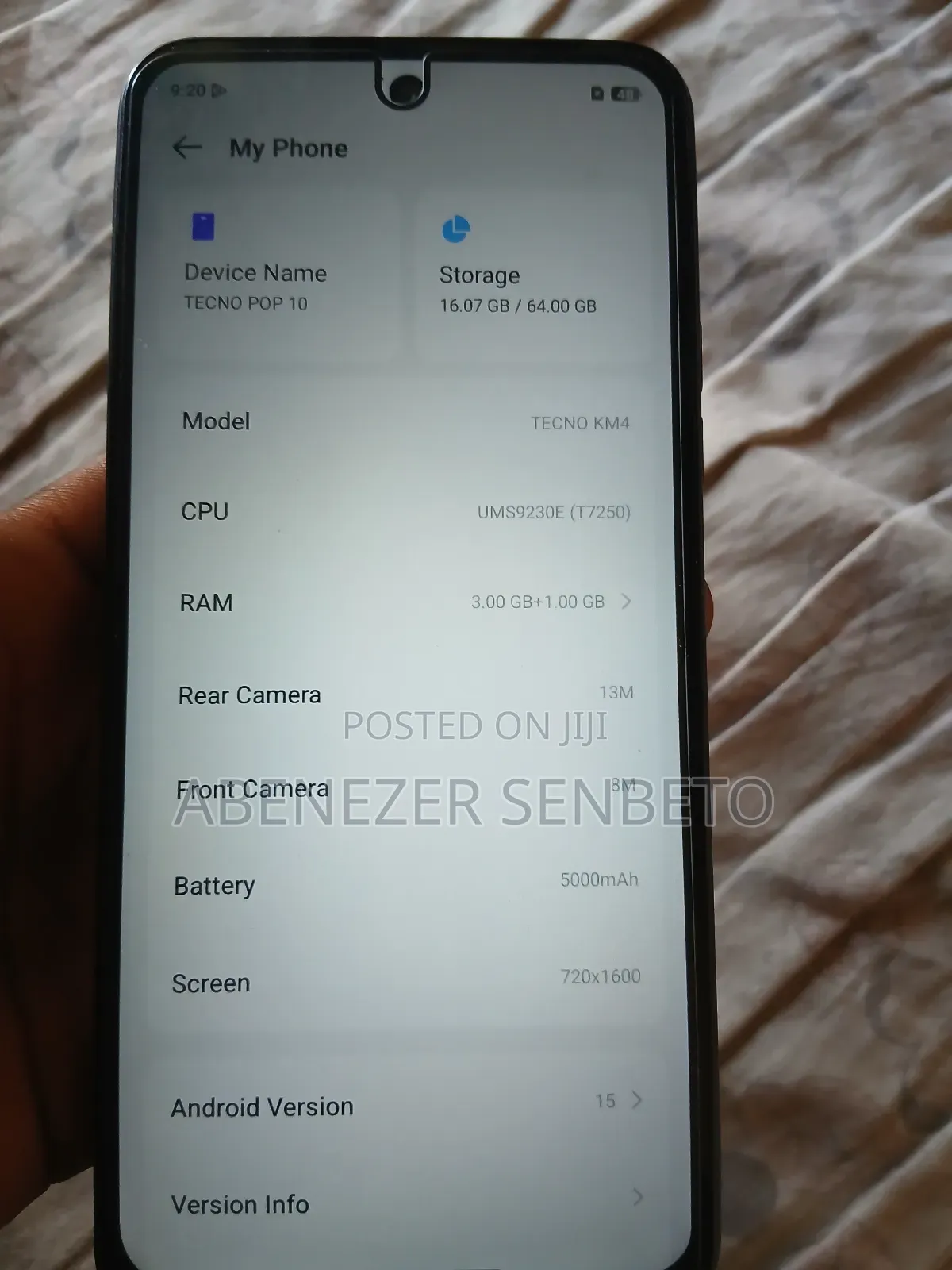 New Tecno Pop 10 64 GB Blue