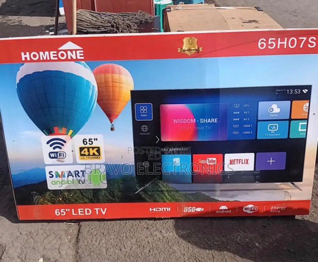 Homeone Tv 65” – Smart Android | Big Screen Entertainment!