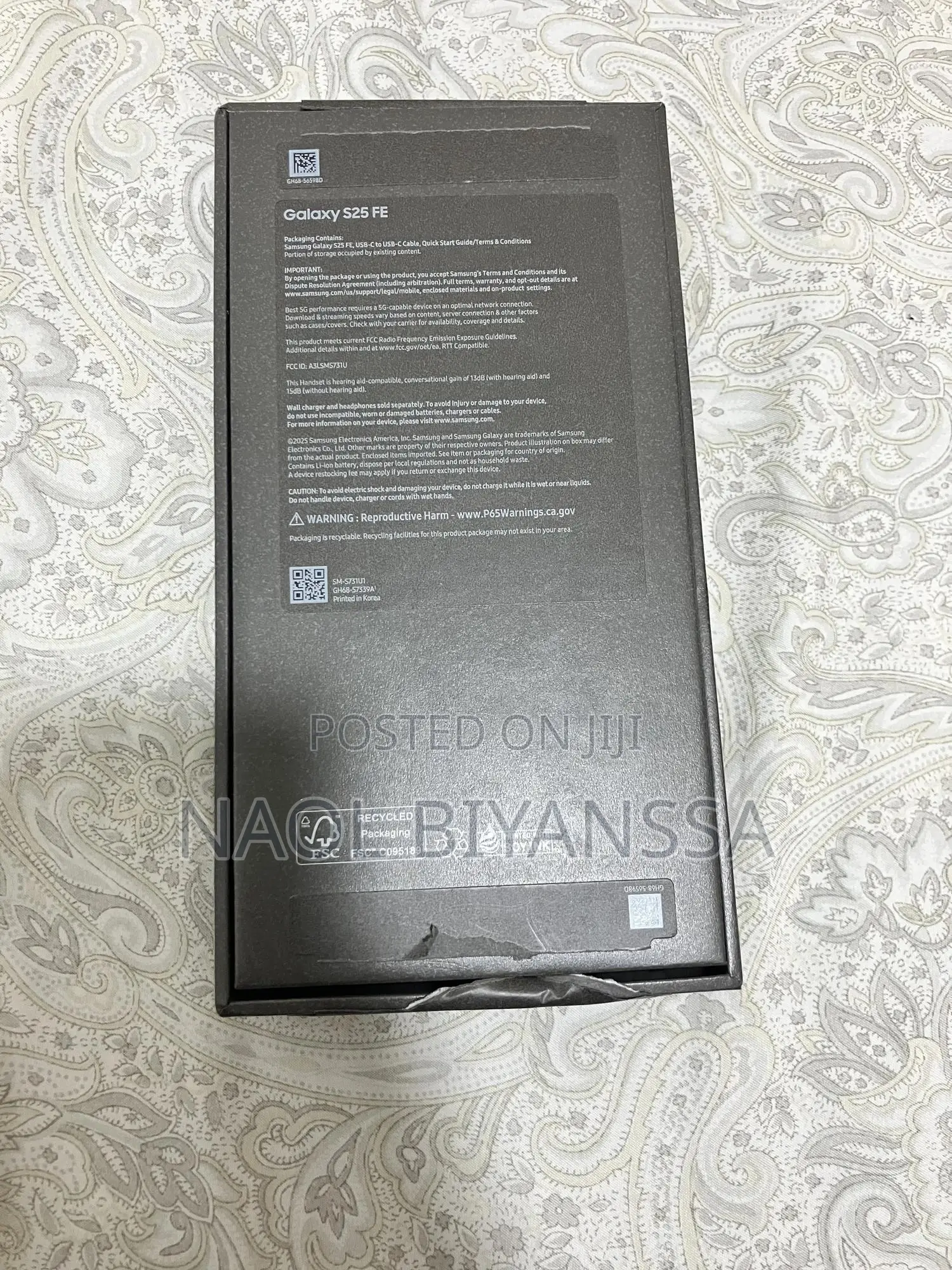 New Samsung Galaxy S25 FE 128 GB Blue