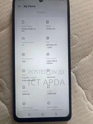 Tecno Spark 20 256 GB Blue