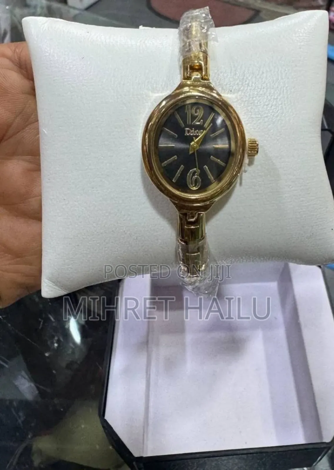 Elegant Lady Digital Watch Stylish Silver Stainless Steel Band Waterp