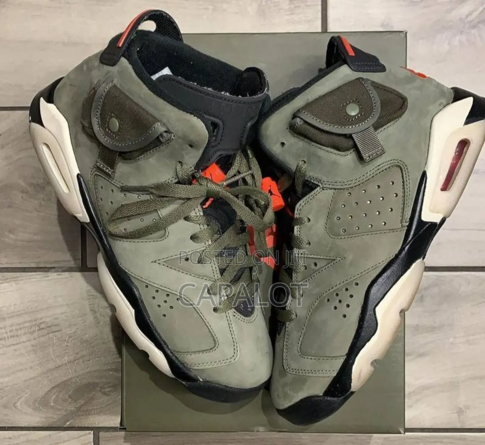 Jordan 6 Olive – Travis Scott Vibe