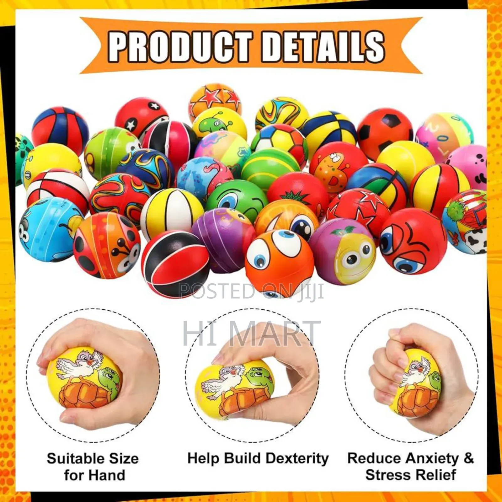 12pcs Mini Foam Stress Releif Balls