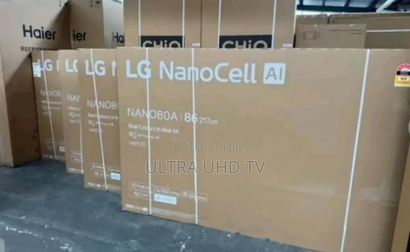 Lg Nanocell Tvs. The Boxes Show the Model Number Nano80a 86 Inch Tv