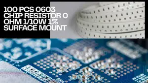100 Pcs 0603 Chip Resistor 0 Ohm 1/10w 1% Surface Mount Rohs
