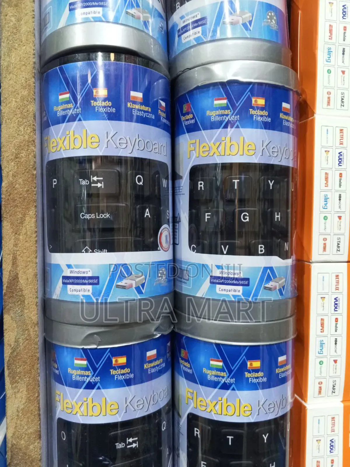 Flexible Roll-Up Silicone Keyboard