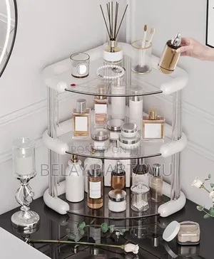 3 Tiers Corner Cosmetics Storage Shelf