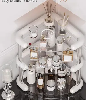 3 Tiers Corner Cosmetics Storage Shelf
