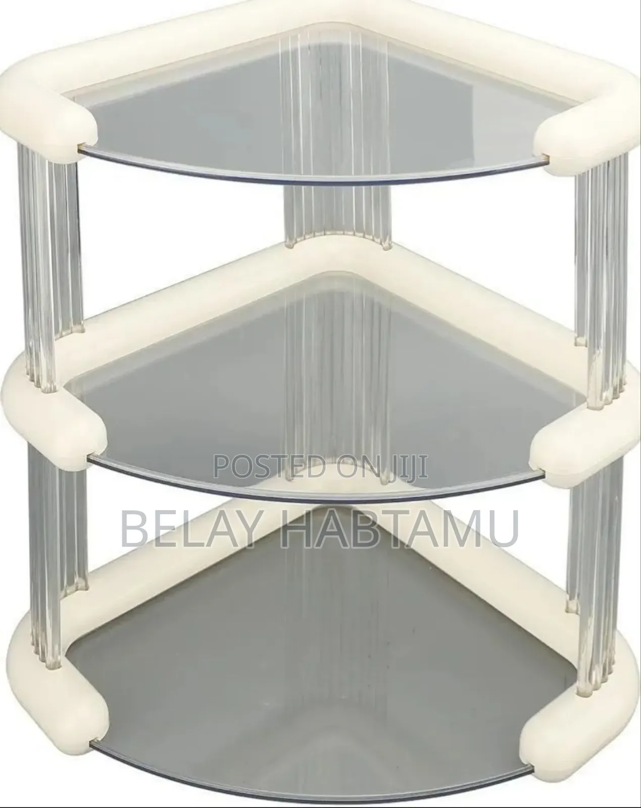 3 Tiers Corner Cosmetics Storage Shelf