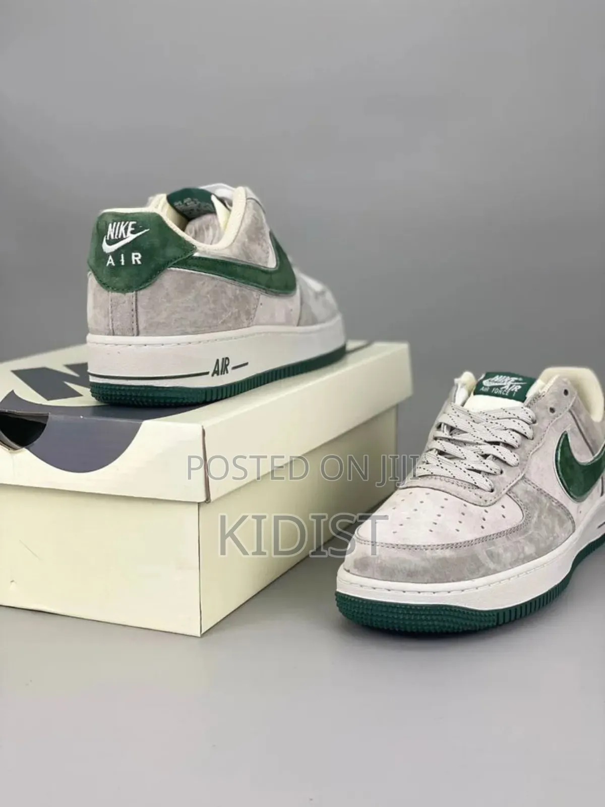 #Nike #Air_force 1 Low Premium “ Grey Suede “