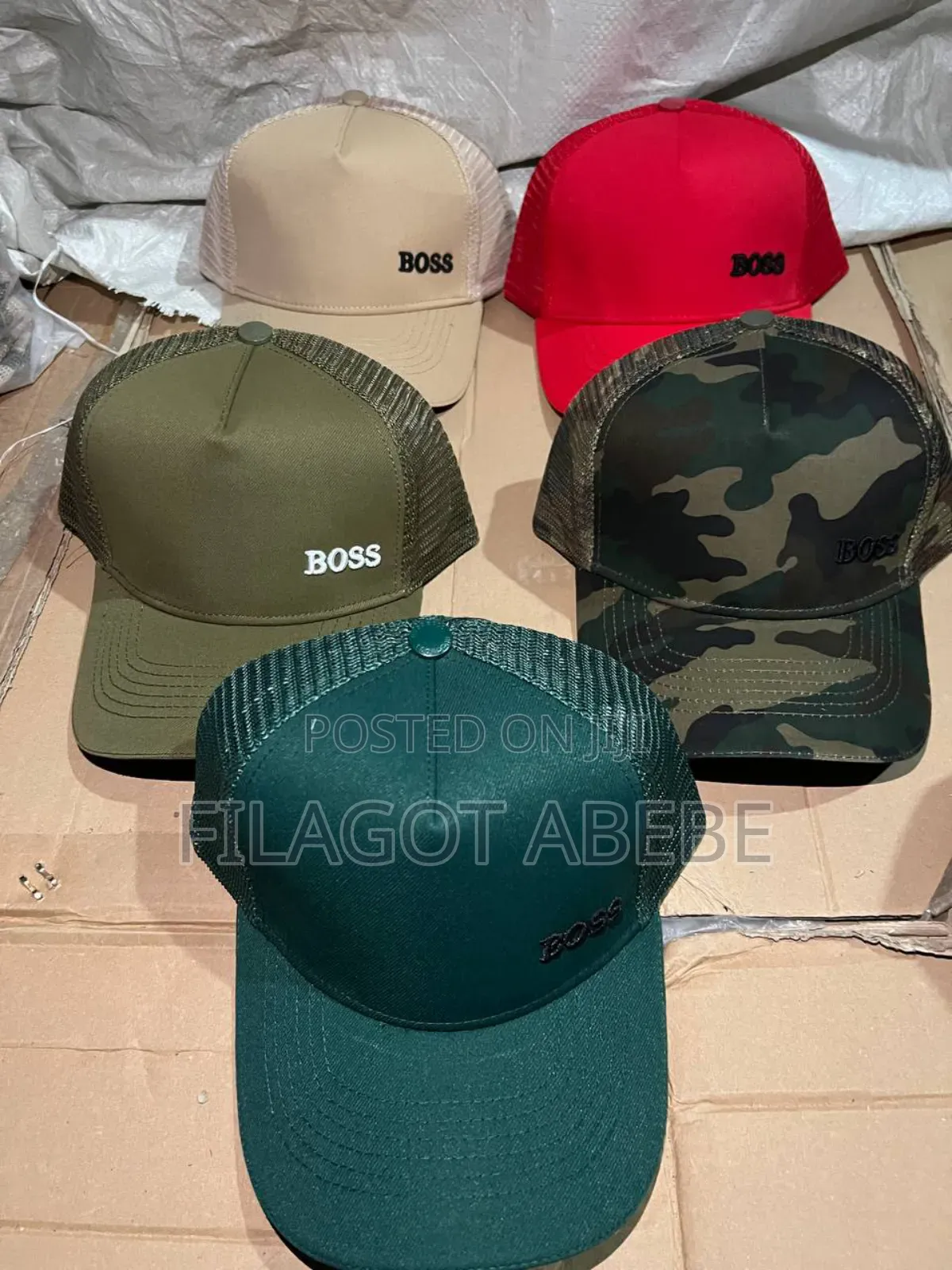 Boss Men's Cap . Hiqh Quality Cap Multi Color Options