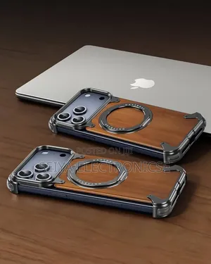 iPhones 17pro Max Freamlass Wood Metal Case