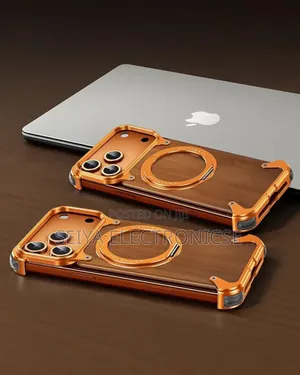 iPhones 17pro Max Freamlass Wood Metal Case