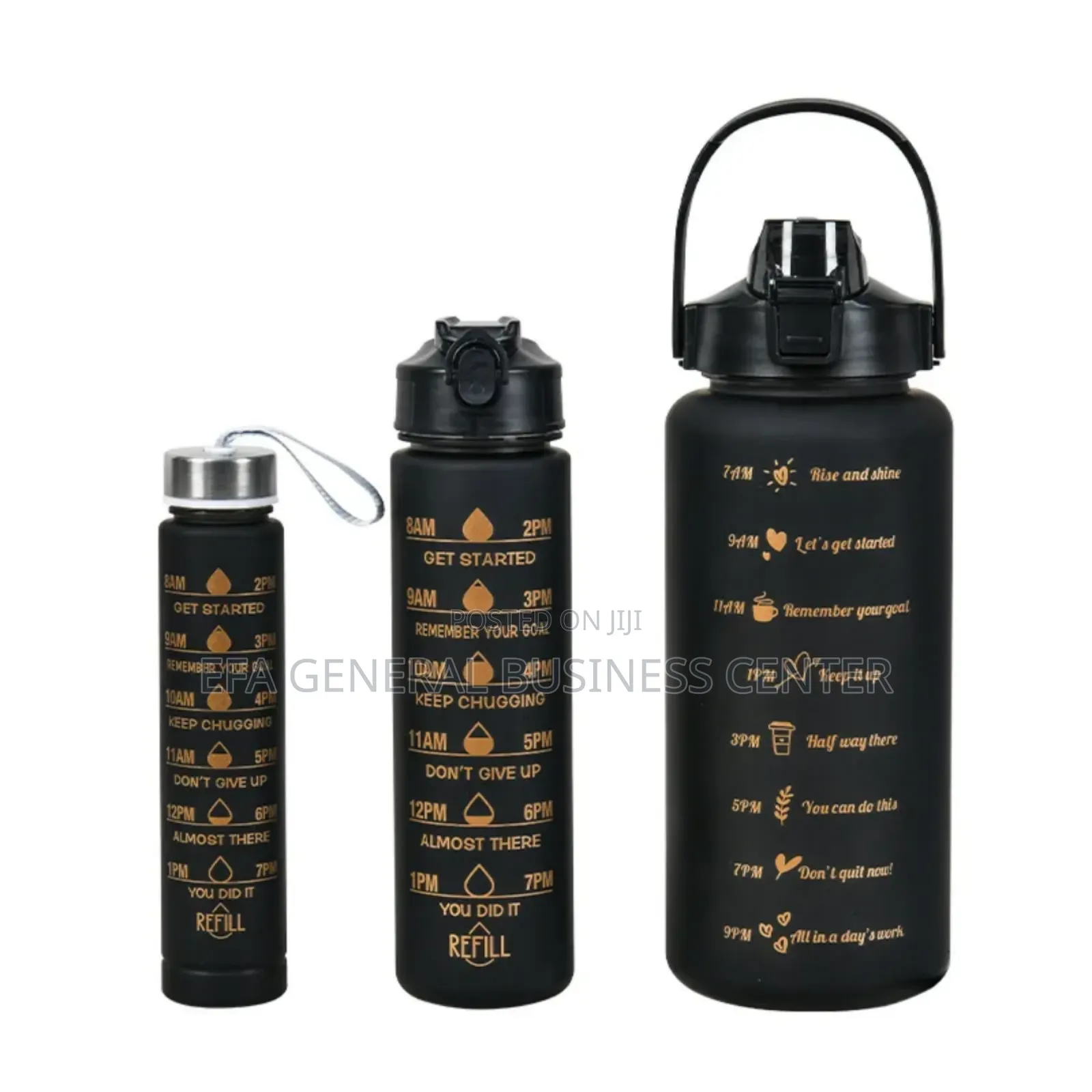 3in1 Balack Watee Bottles
