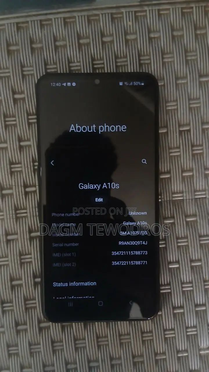 Samsung A10 32 GB Black