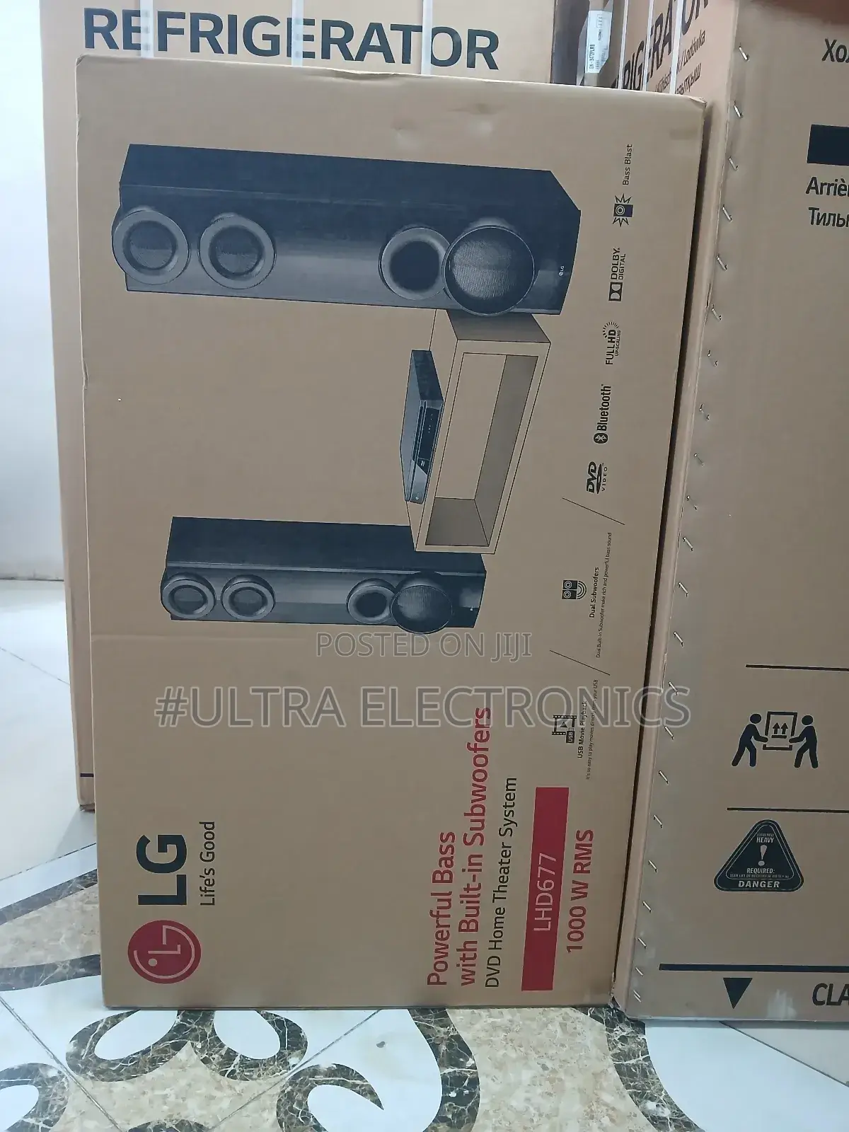 Lg Lhd677 DVD Home Theater System. Output: 1000w RMS Power.