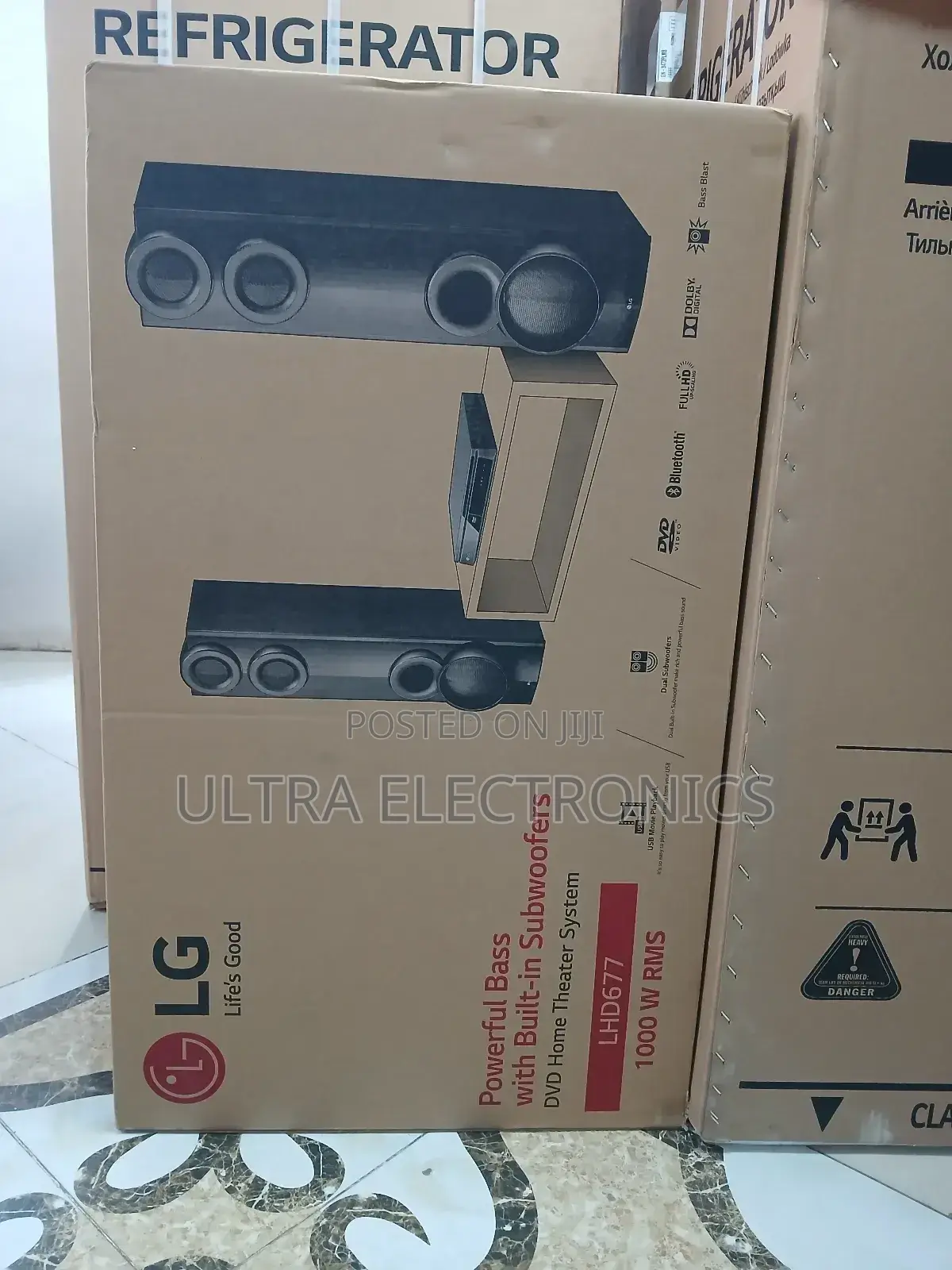 Lg Lhd677 DVD Home Theater System. Output: 1000w RMS Power.