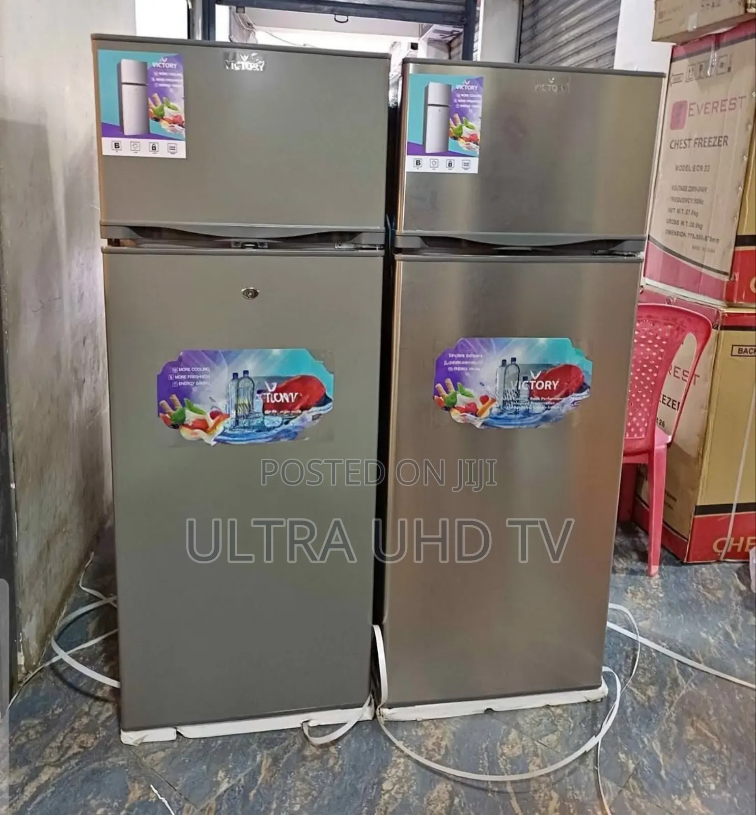 Victory Top-Mount Double-Door Refrigerator. It Is Available in 350l