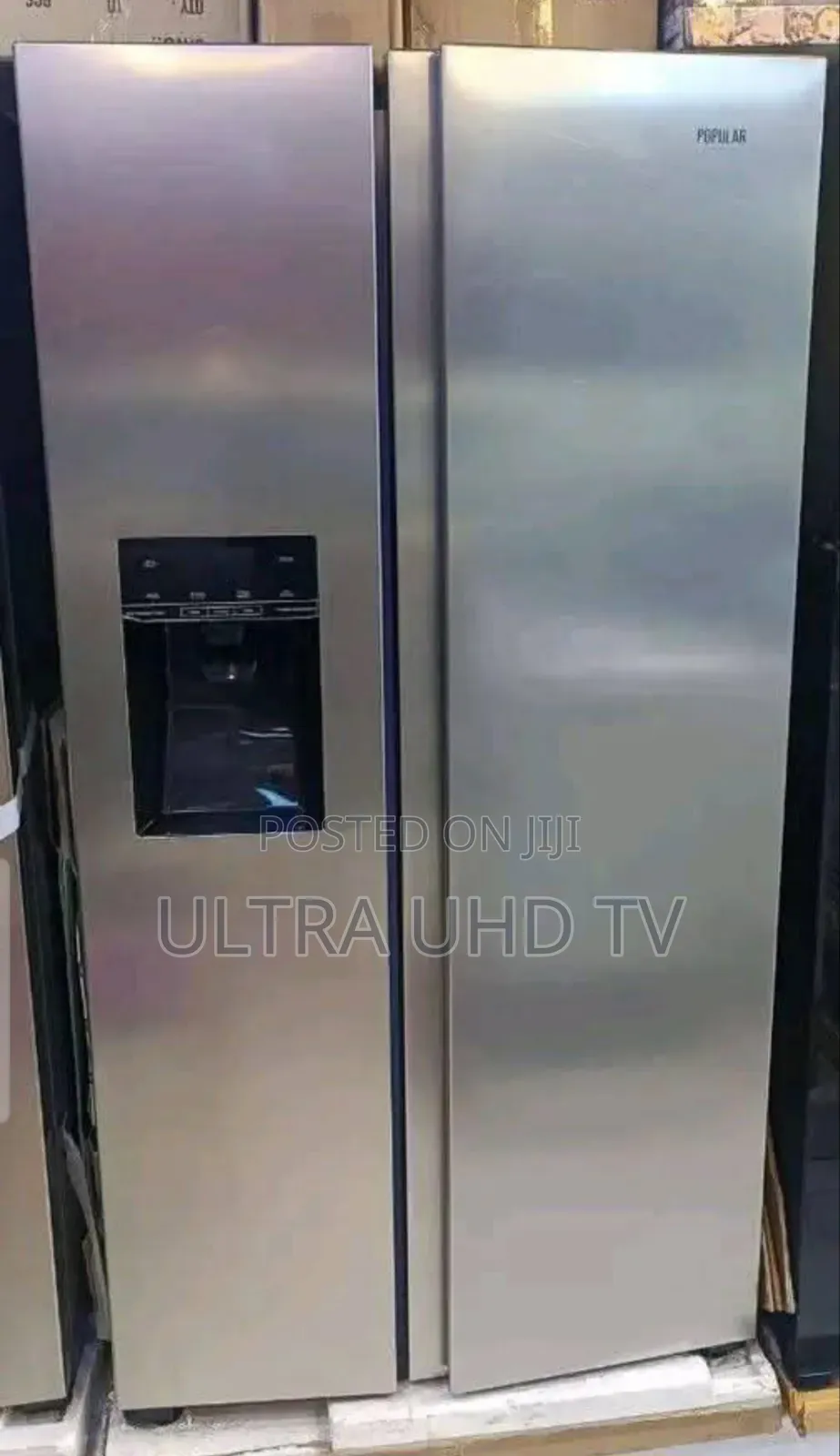 Popular Stainless Steel Side-by-Side Refrigerator, Likely of Popular"