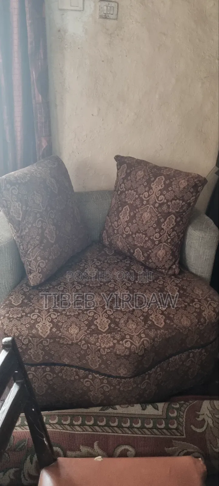 L Shape Sofa Set With Table and Sofa Cover