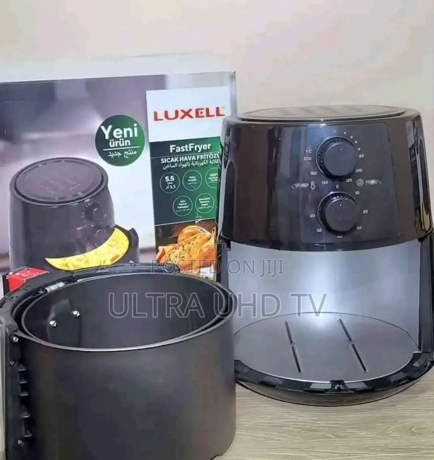 Luxell Lx-Fc5130 Air Fryer. It Has a 5.5-Liter Capacity, Suitable