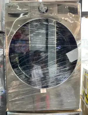 Lg Front-Load Washer-Dryer Combo Unit. It Features Lg Thinq and Ai Dd