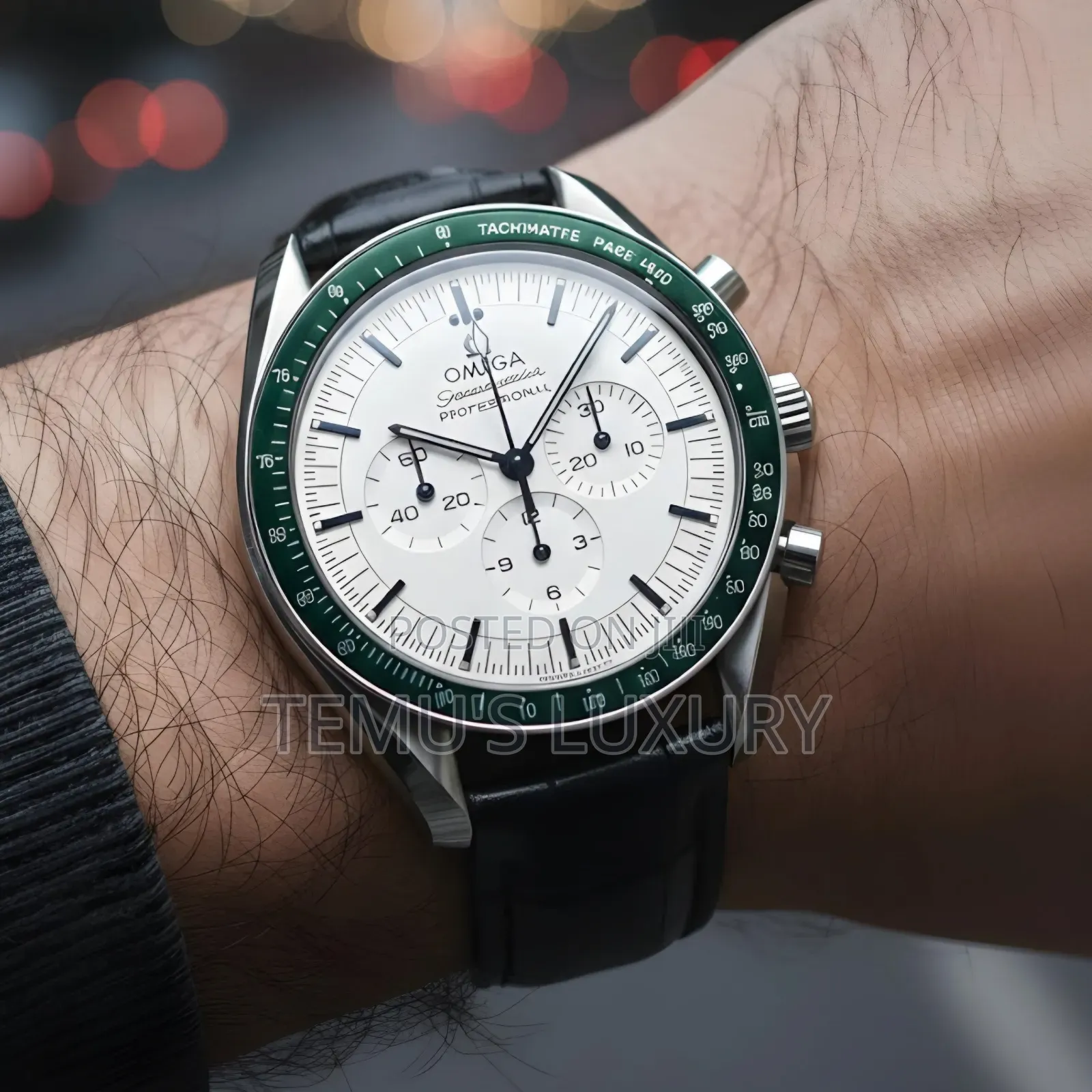 Omega Speedmaster Moonwatch - Rare Green Bezel Edition - Brand New