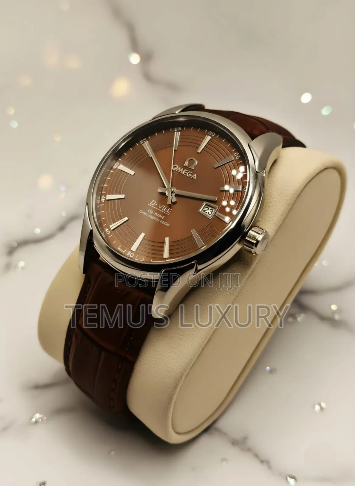 Omega De Ville Prestige - Elegant Brown Dial Luxury Edition