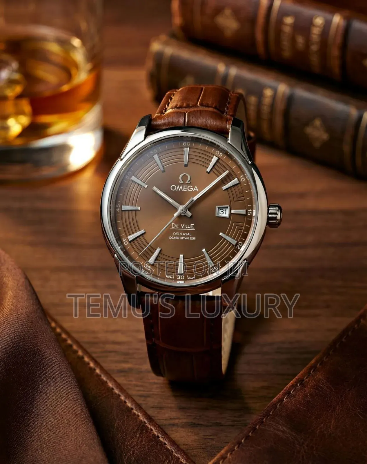 Omega De Ville Prestige - Elegant Brown Dial Luxury Edition