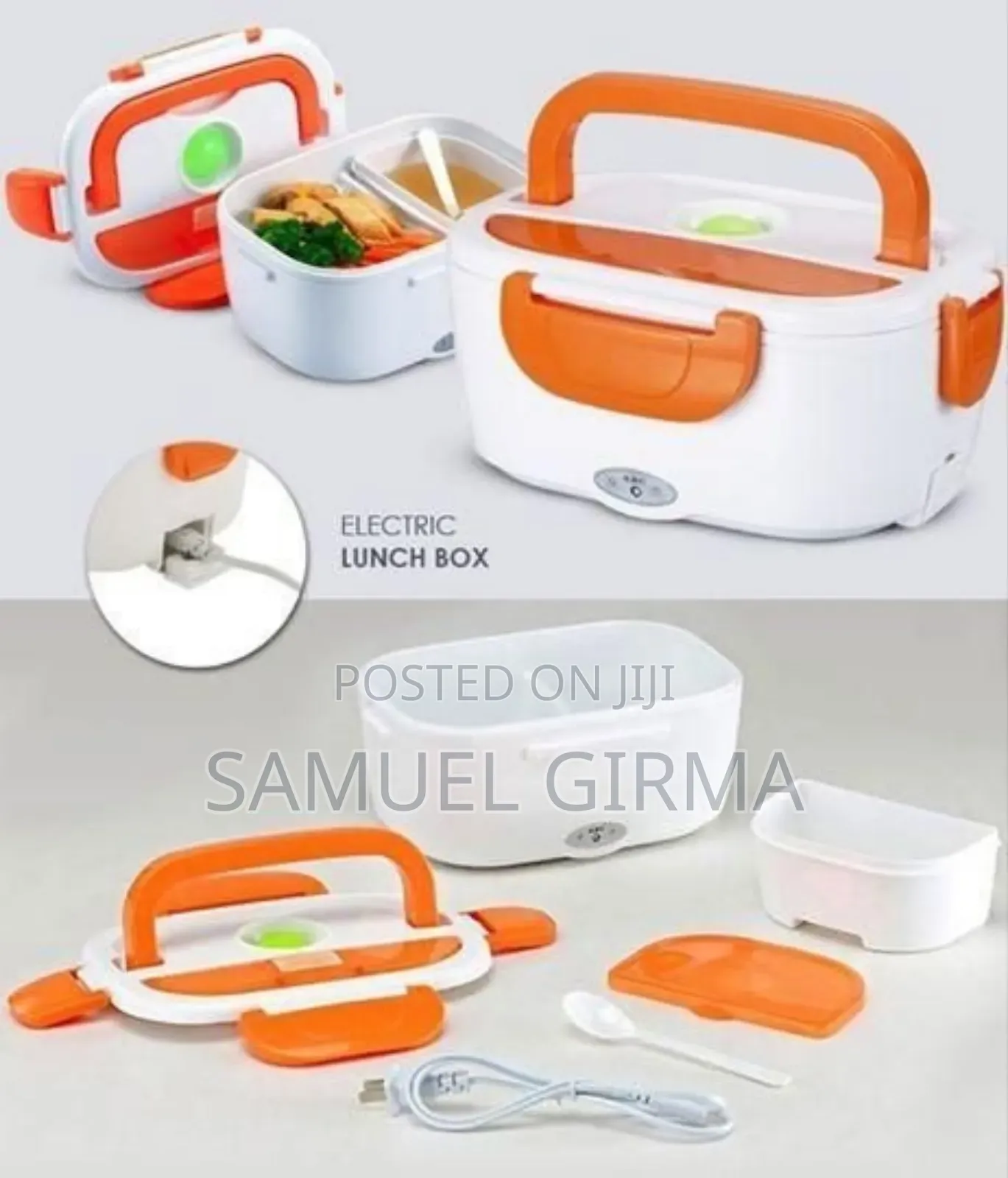 የኤሌክትሪክ ማሞቂያ ያለው የምሳ እቃ Portable Electric Lunch Box