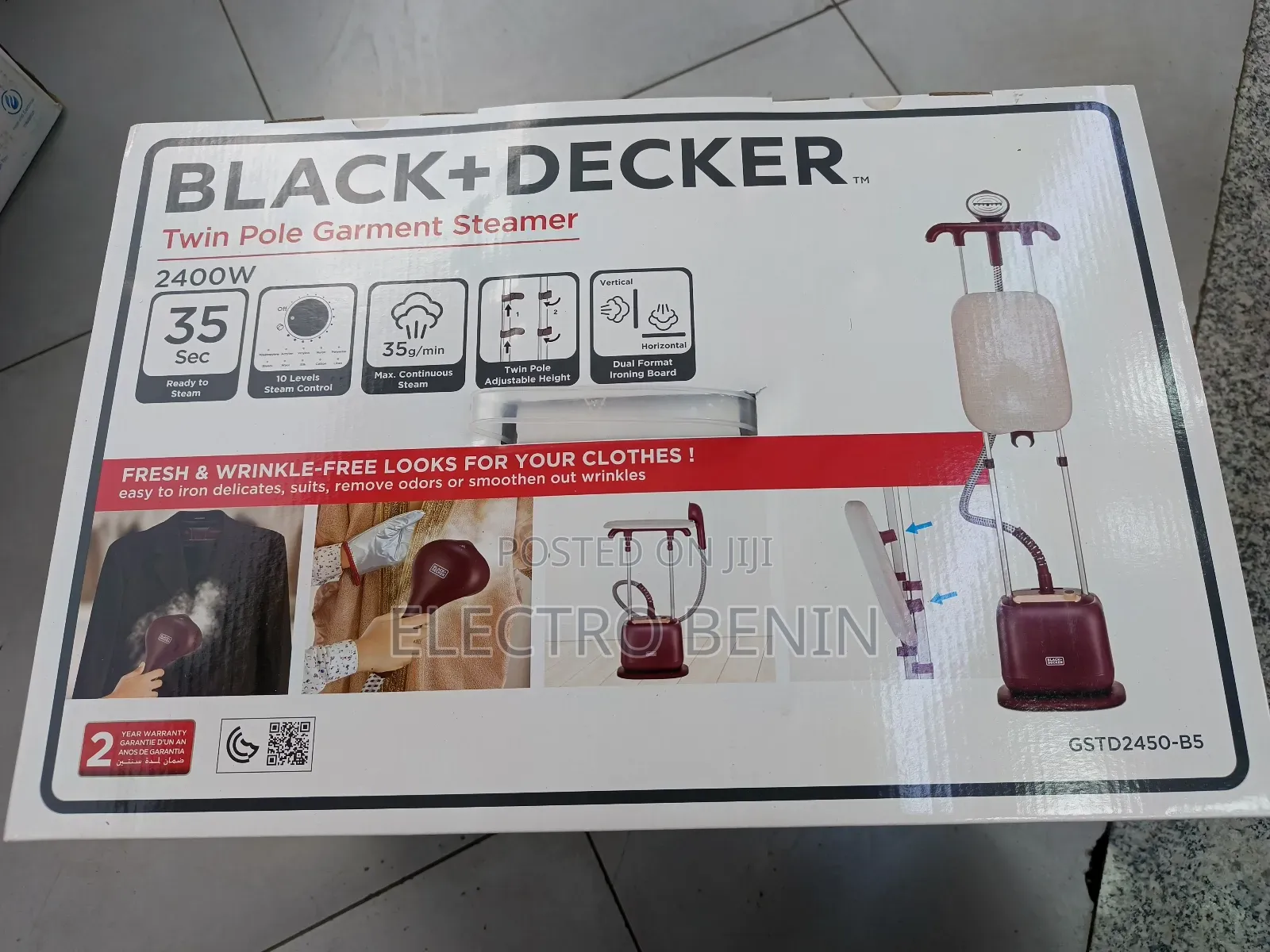 Twin Pole Garment Steamer