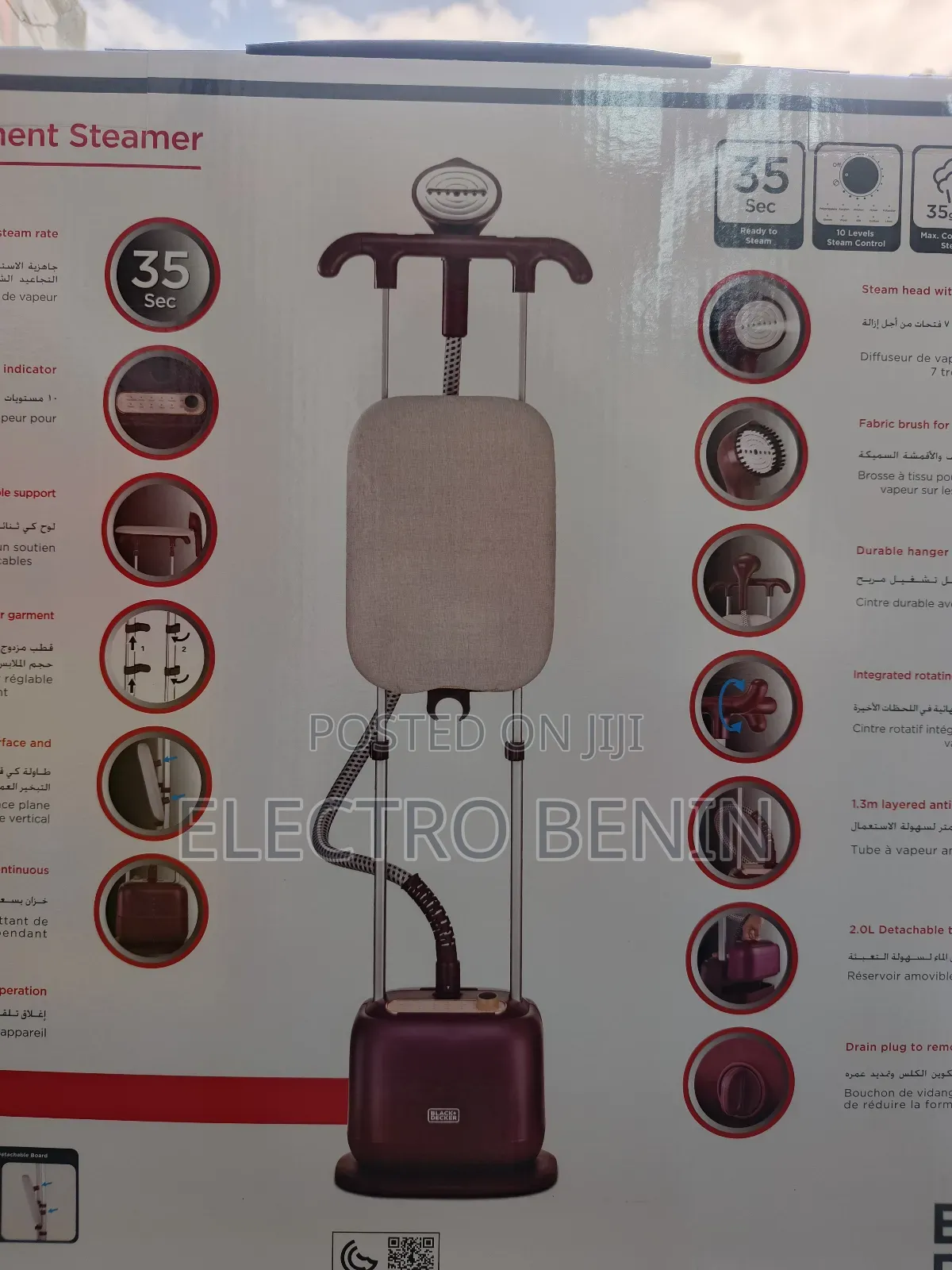 Twin Pole Garment Steamer