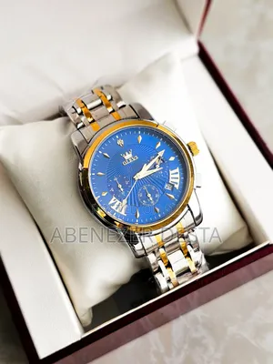 Olevs Men's Two-Tone Stainless Steel Analog Quartz Watch,