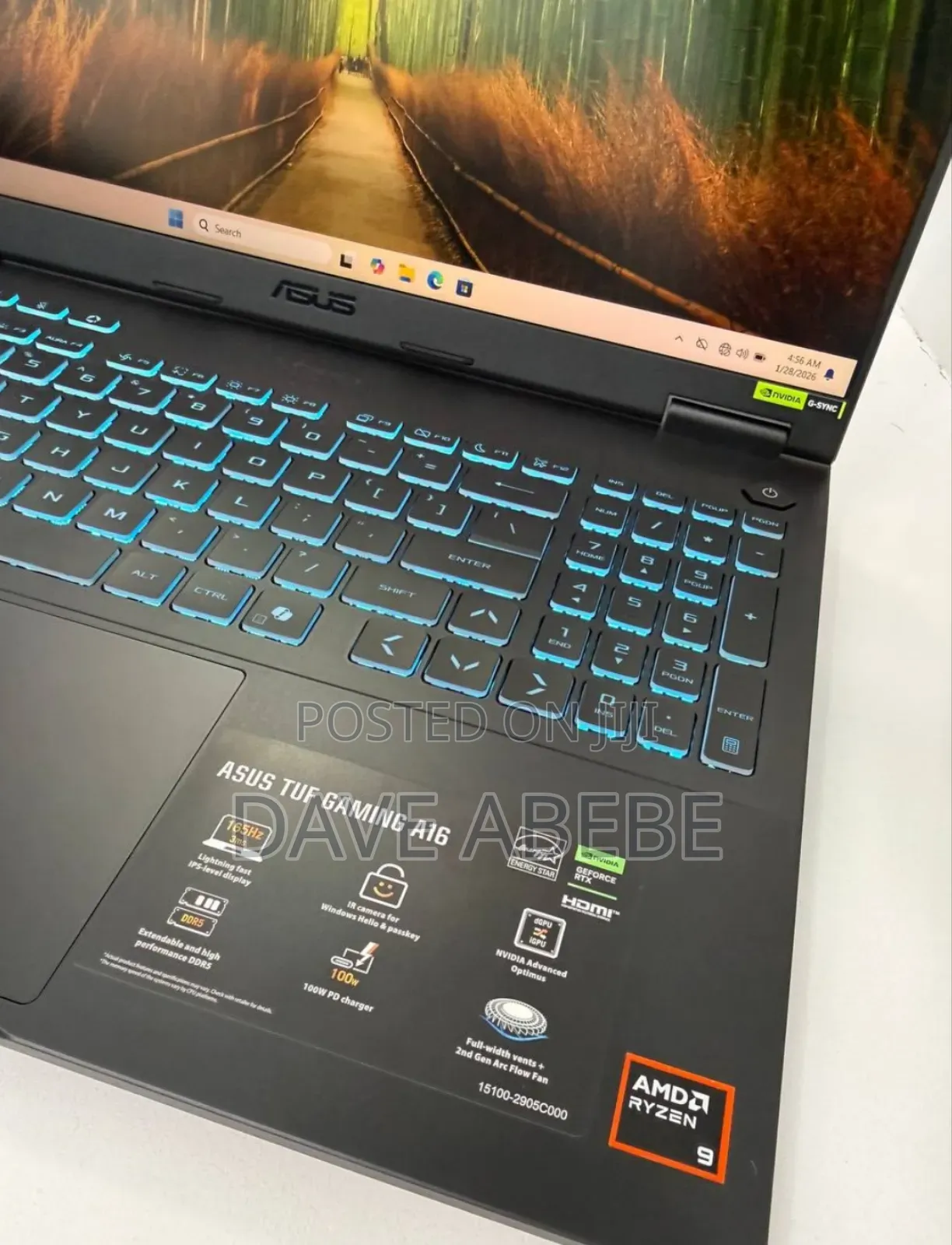 New Laptop Asus TUF Gaming A16 32GB AMD Ryzen 9 SSD 512GB