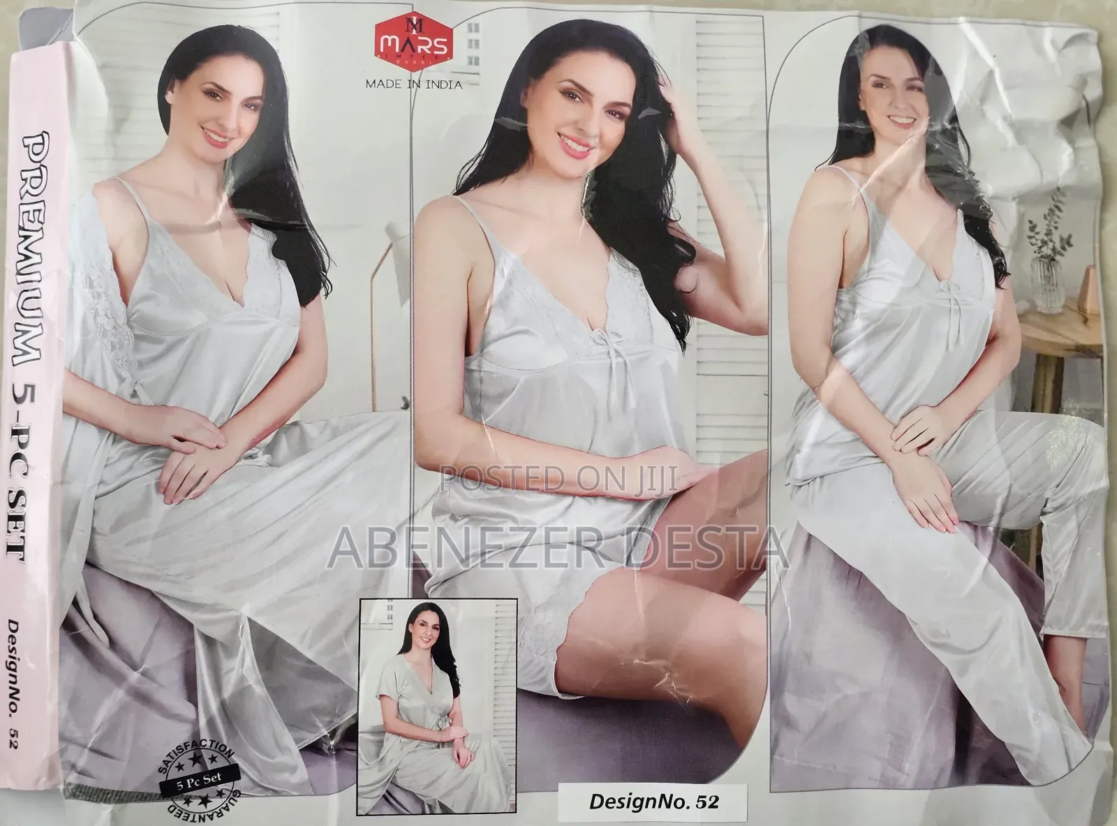 Full White 5 Set Pyjama Sleepwear for Womens