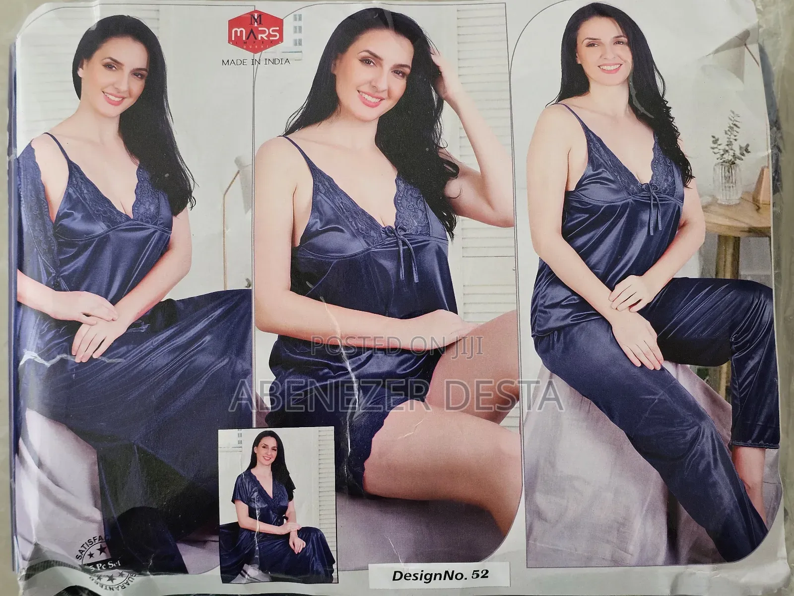 Dark Blue 5set Women's Sleepwear and Pyjamas