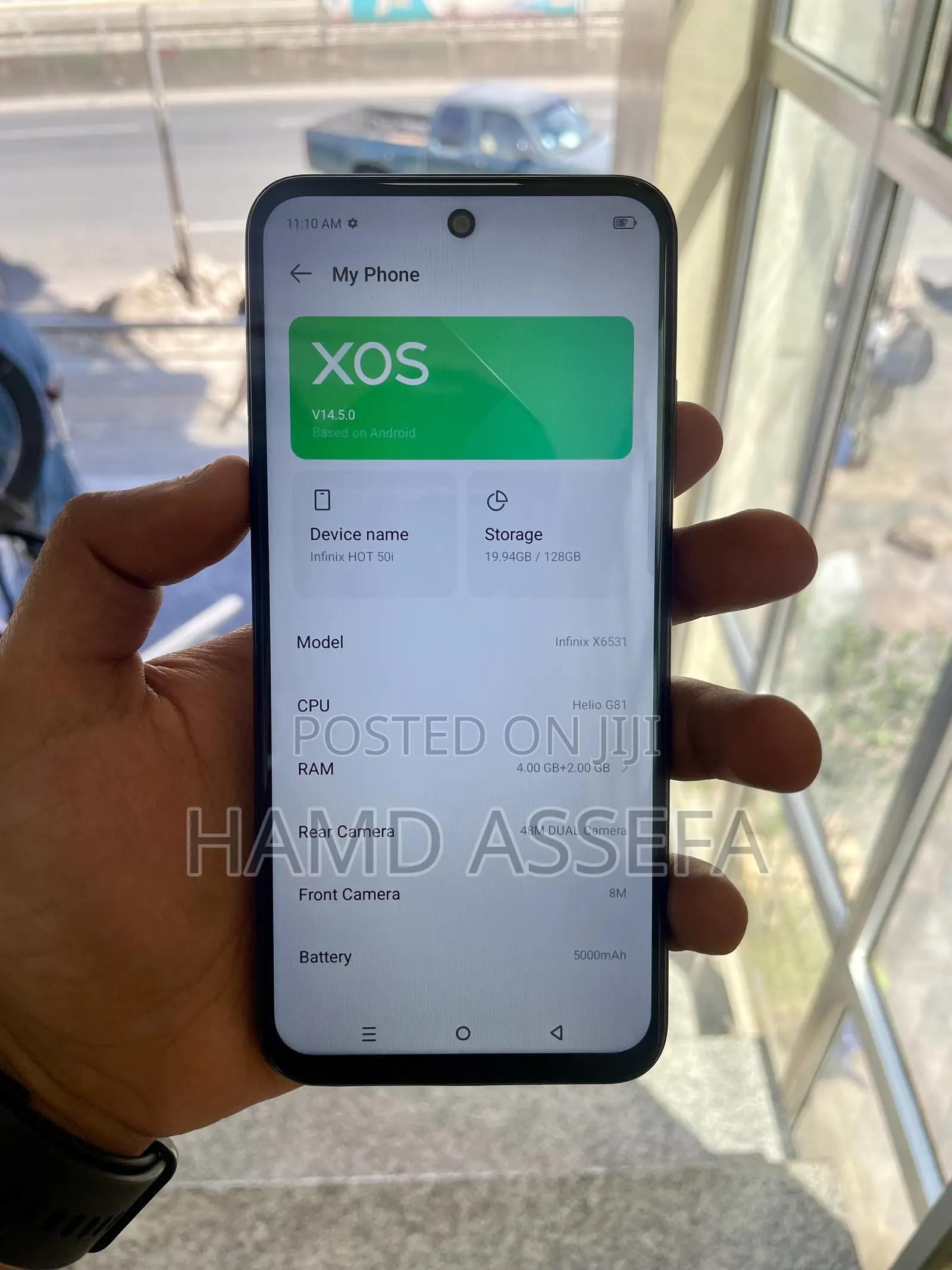 New Infinix Hot 50i 128 GB Blue