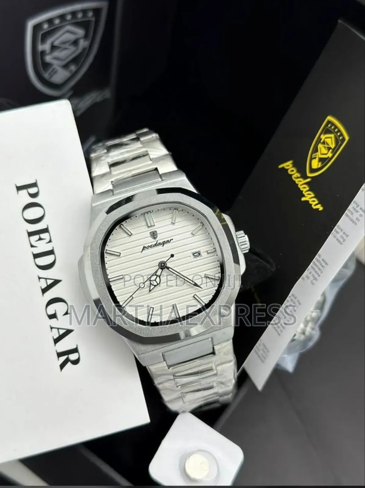 Poedagar Men’S Luxury Watch – Stainless Steel, Waterproof