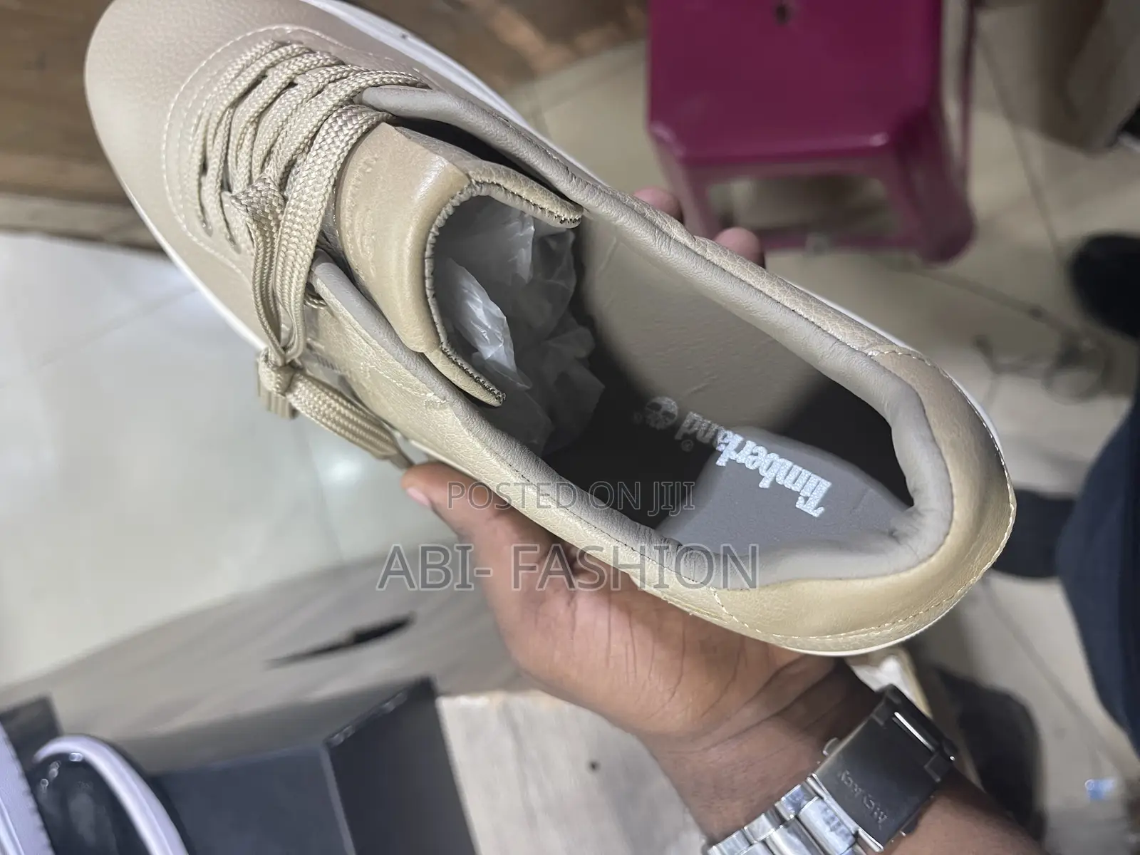 Timberland Brown Cream Flat