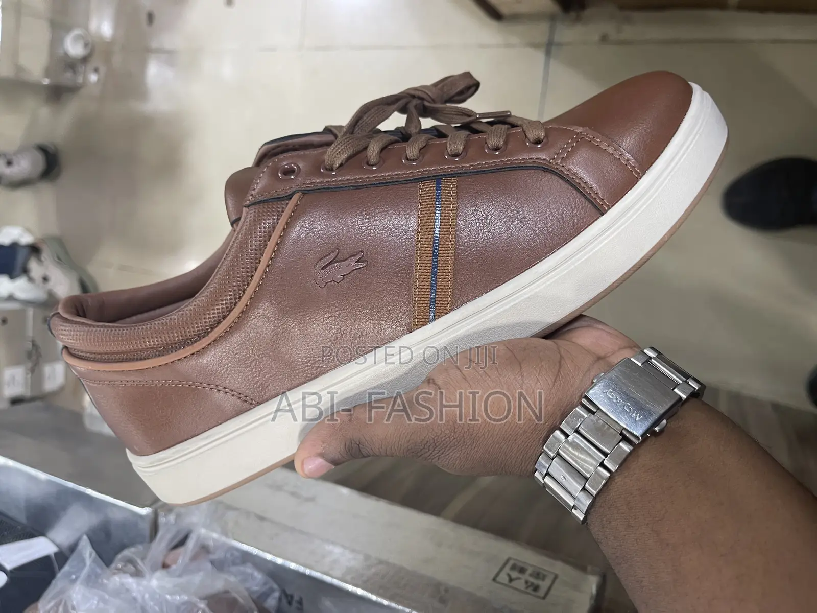 Lacoste Men's Premium Brown Quality